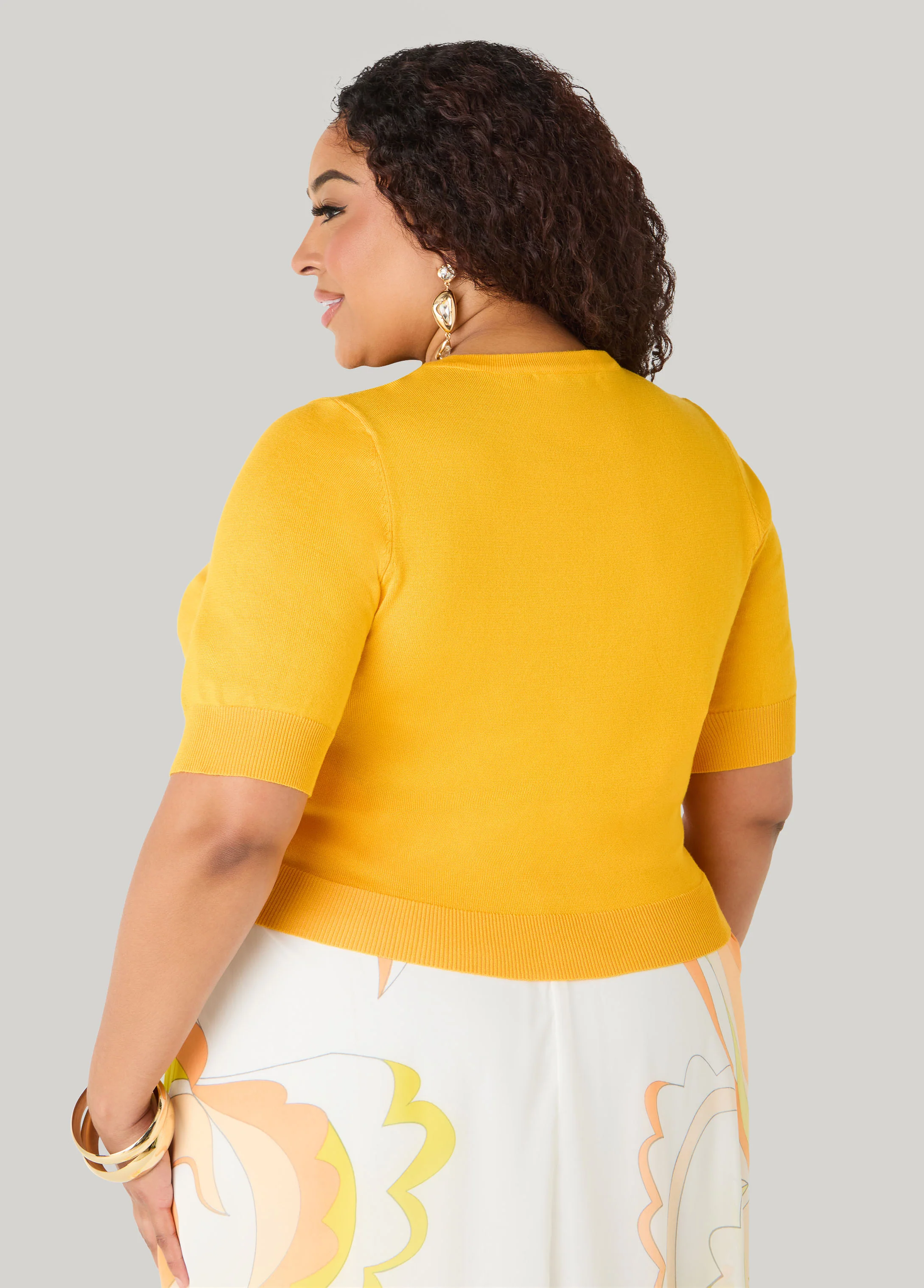 Knitted Crop Cardigan - Image 5