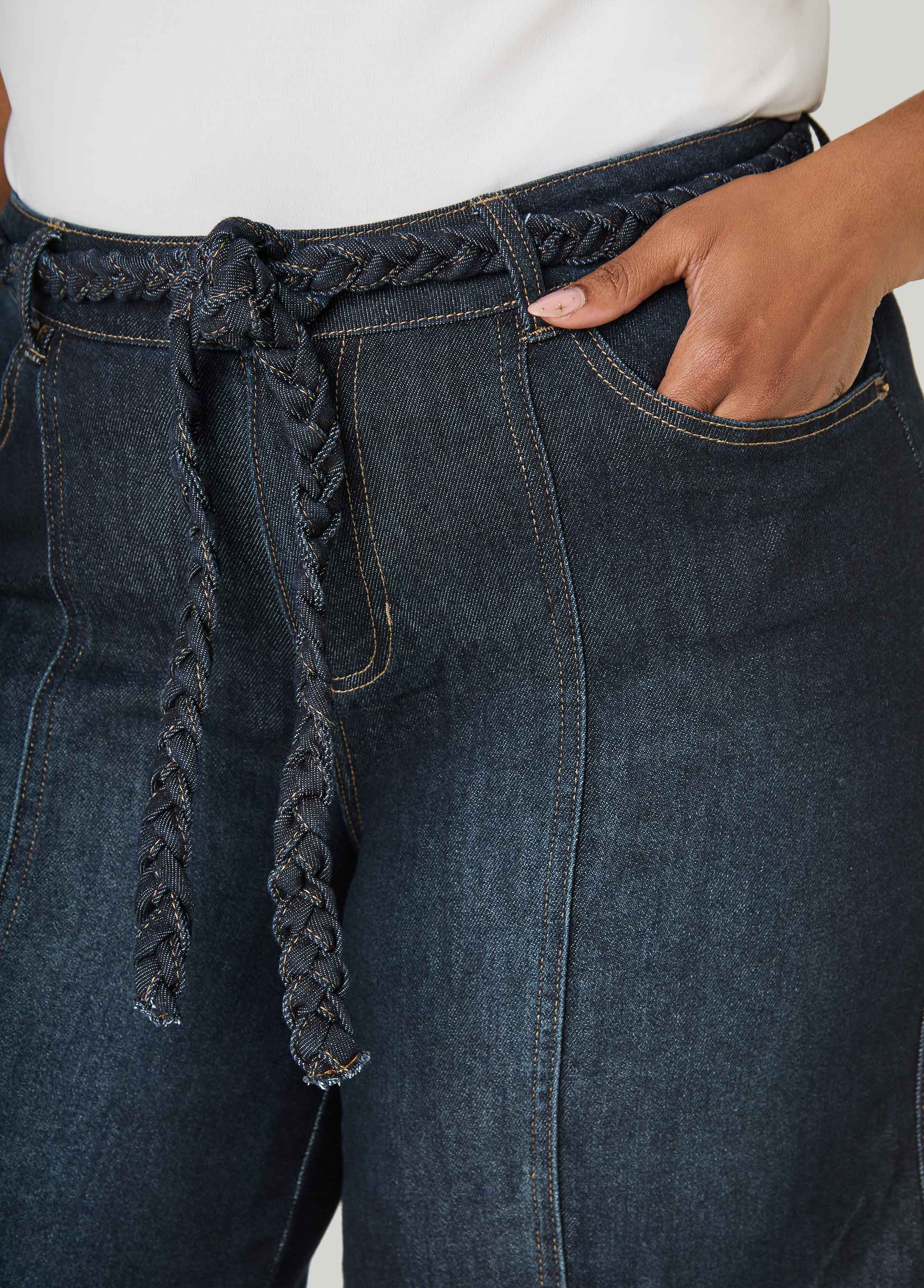 Braided Belt Bermuda Shorts - Image 8