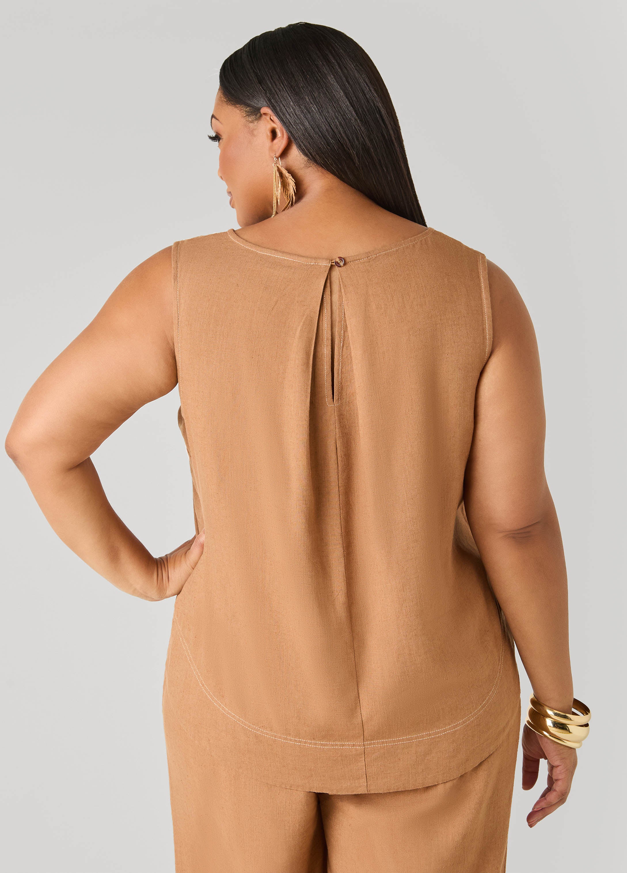 Linen Blend Top - Image 6
