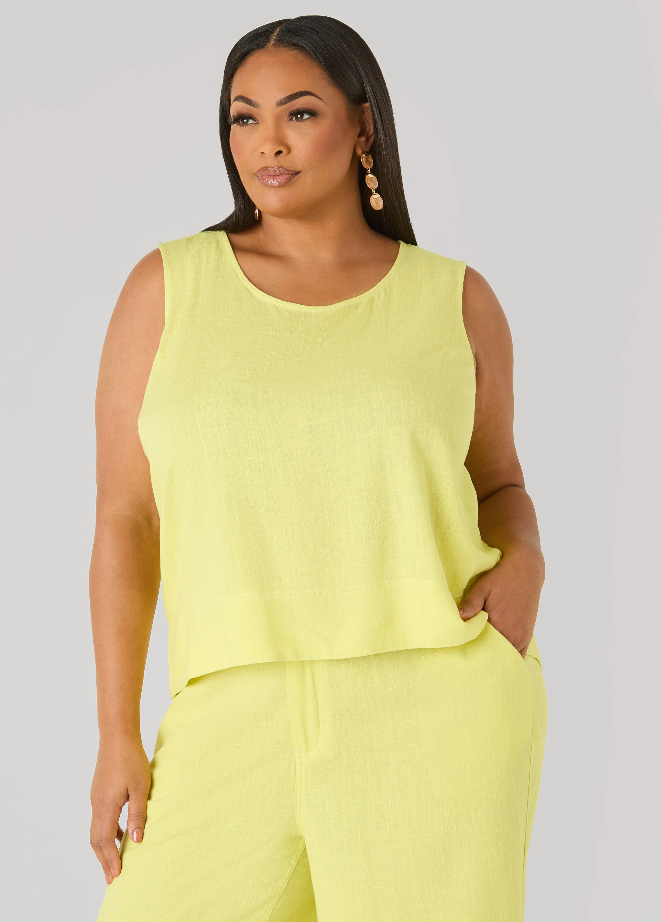 Linen Blend Top - Image 9
