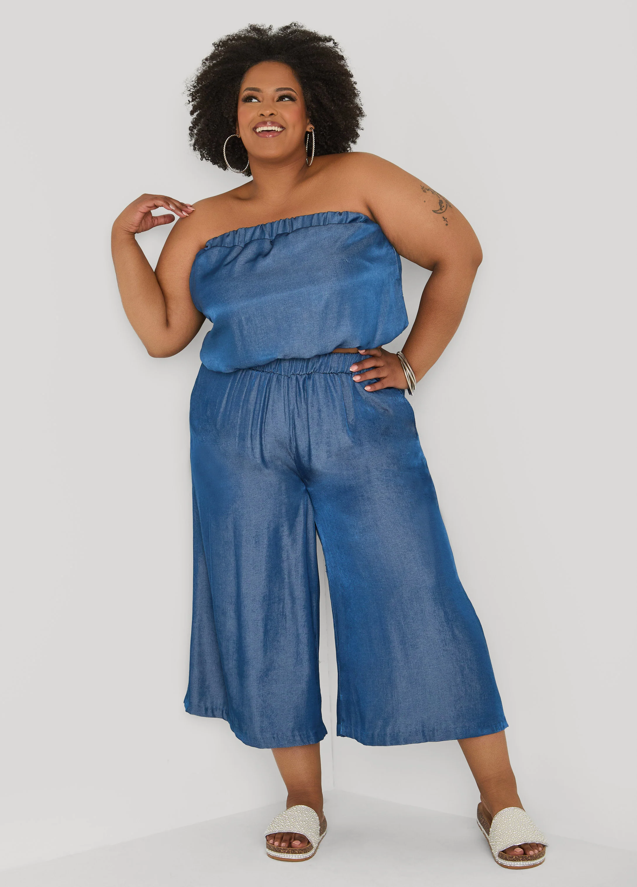 Sage Green Bubble Tube Top - Image 3