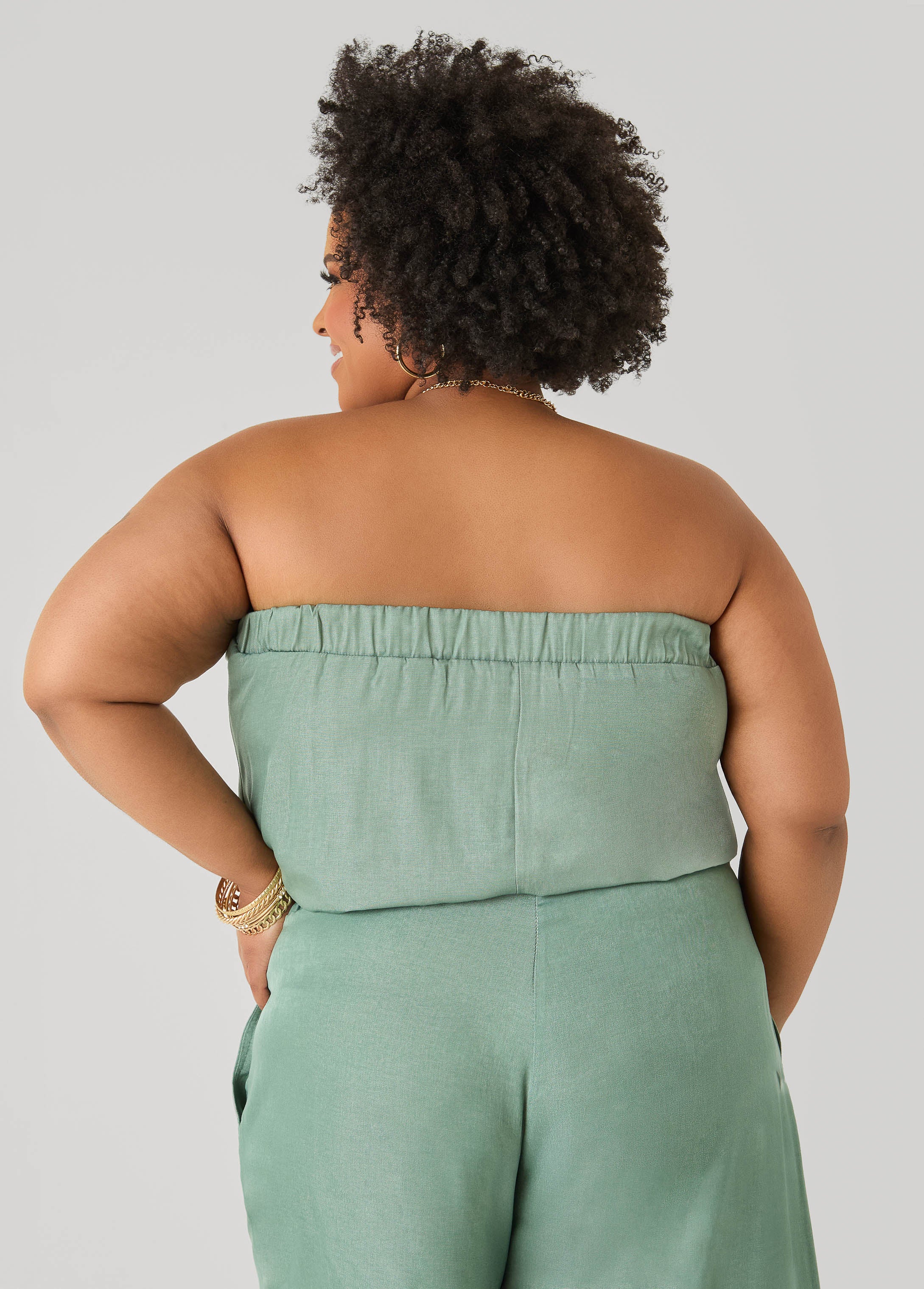 Sage Green Bubble Tube Top - Image 6