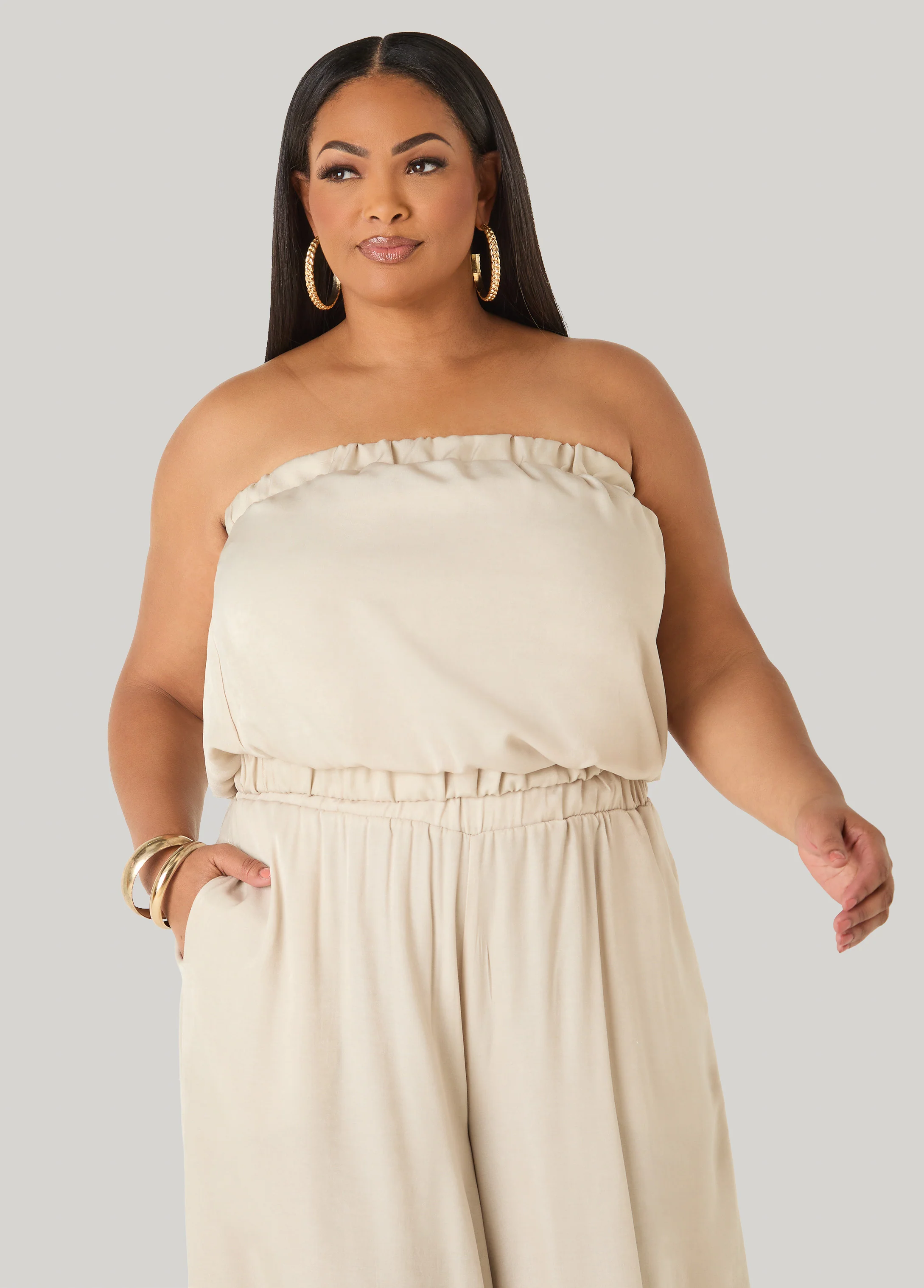 Sage Green Bubble Tube Top - Image 9