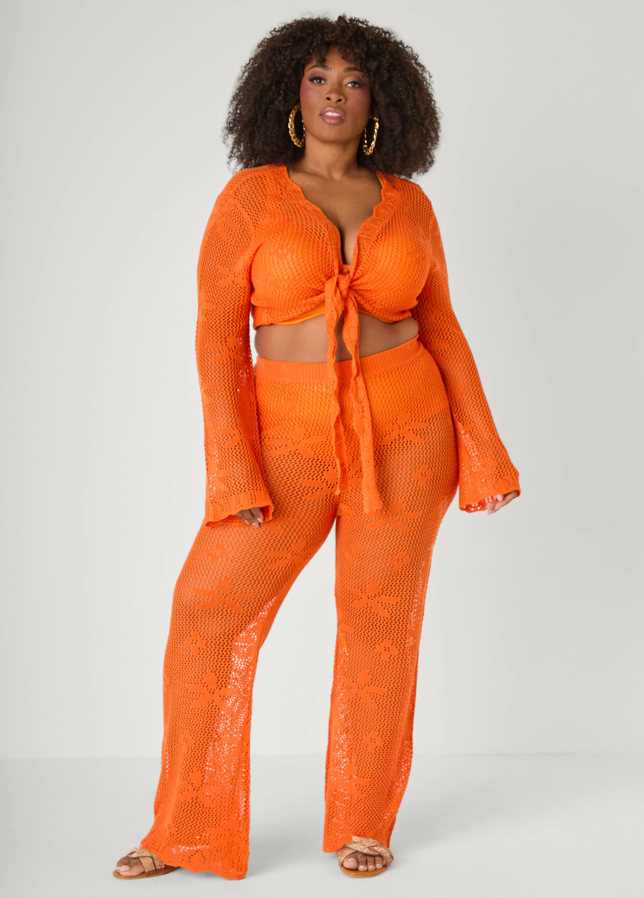 Crochet Wide Leg Pants - Image 3