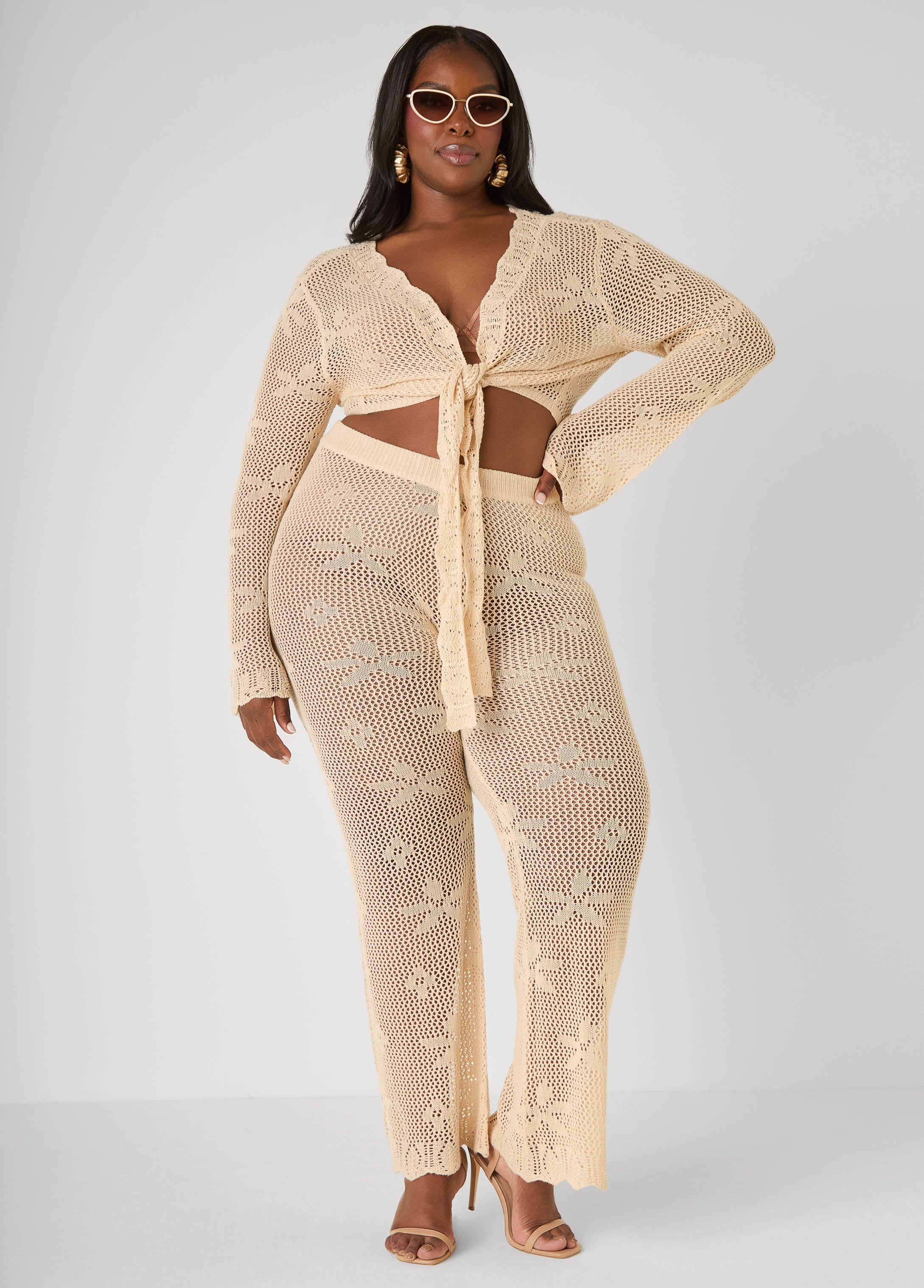 Crochet Wide Leg Pants - Image 6