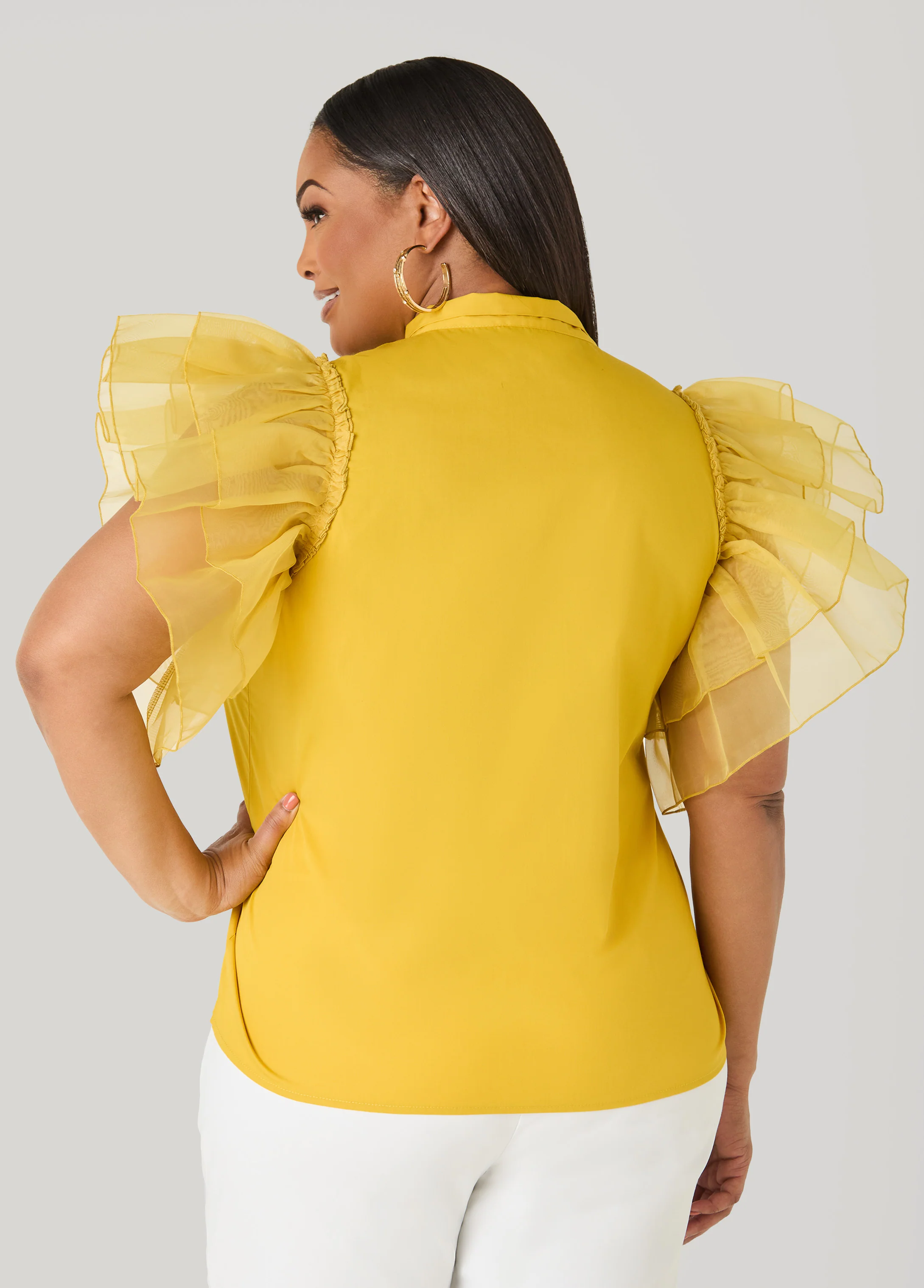 Organza Sleeved Faith Shirt - Image 6