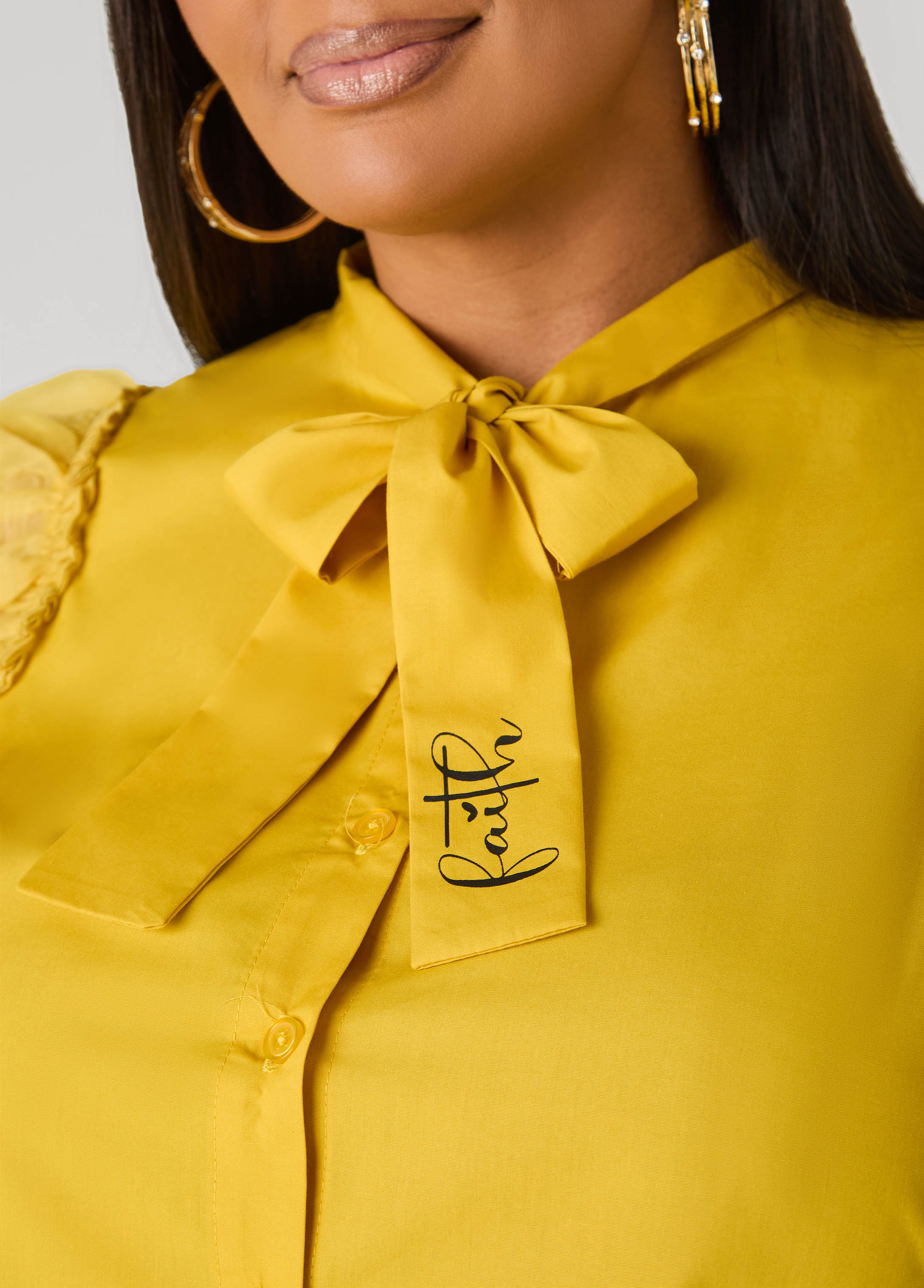 Organza Sleeved Faith Shirt - Image 8