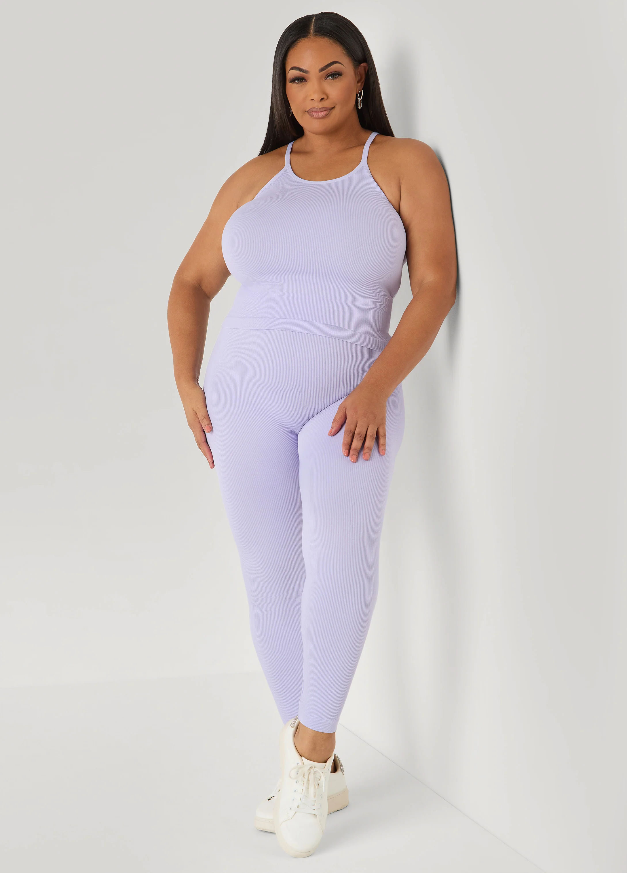 Ribbed Tank And Leggings Set - Image 3