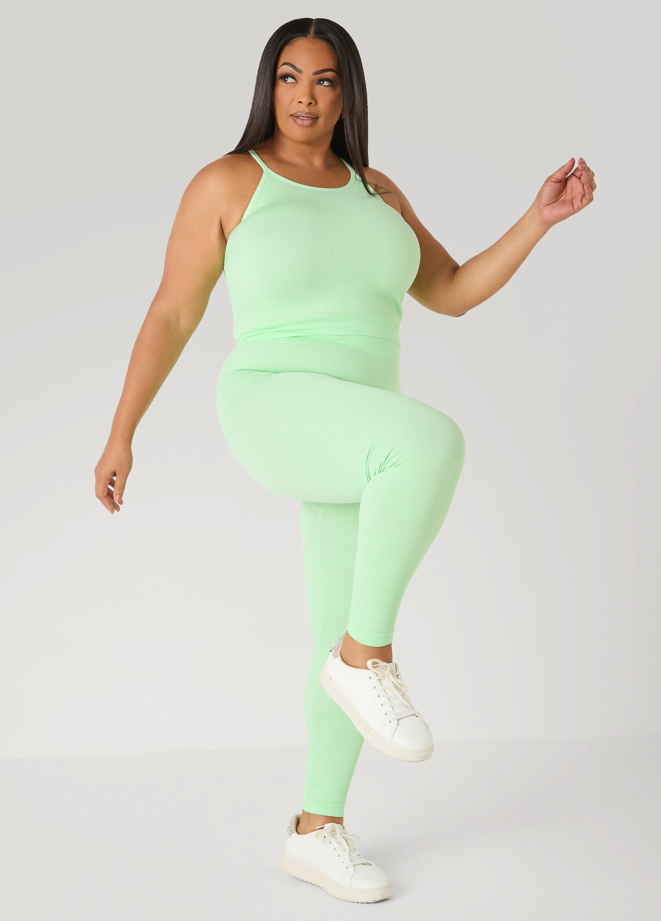 Ribbed Tank And Leggings Set - Image 6