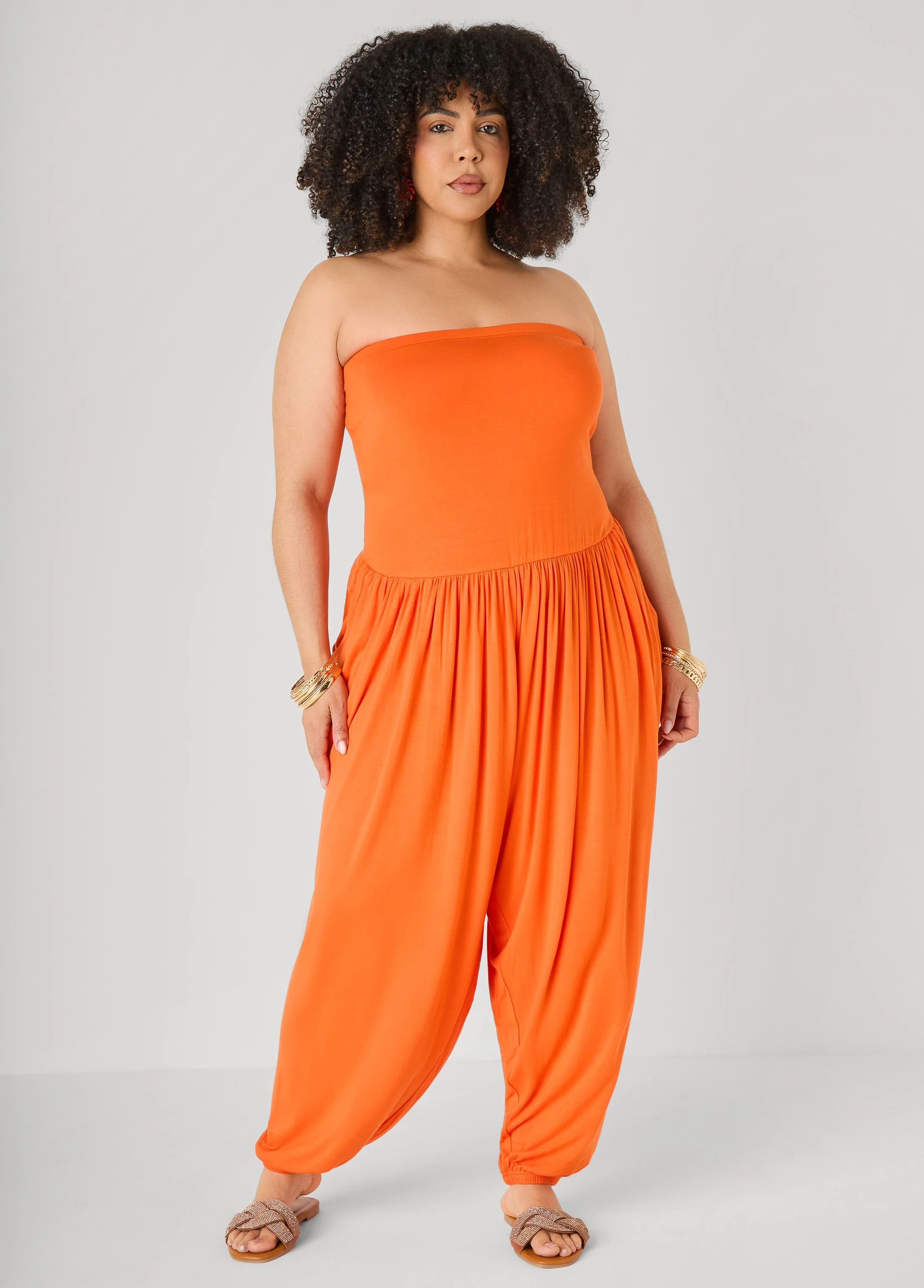 Strapless Harem Leg Jumpsuit - Image 4
