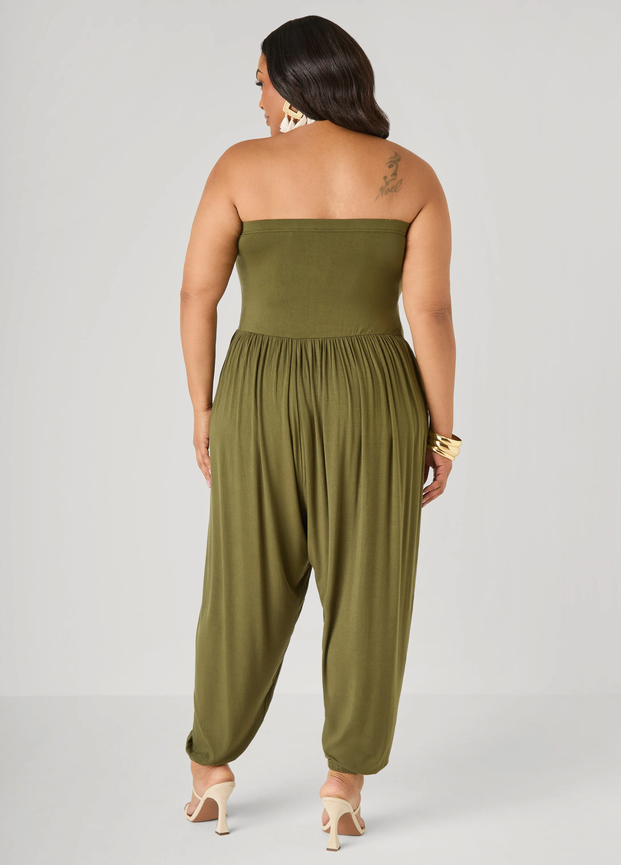 Strapless Harem Leg Jumpsuit - Image 6