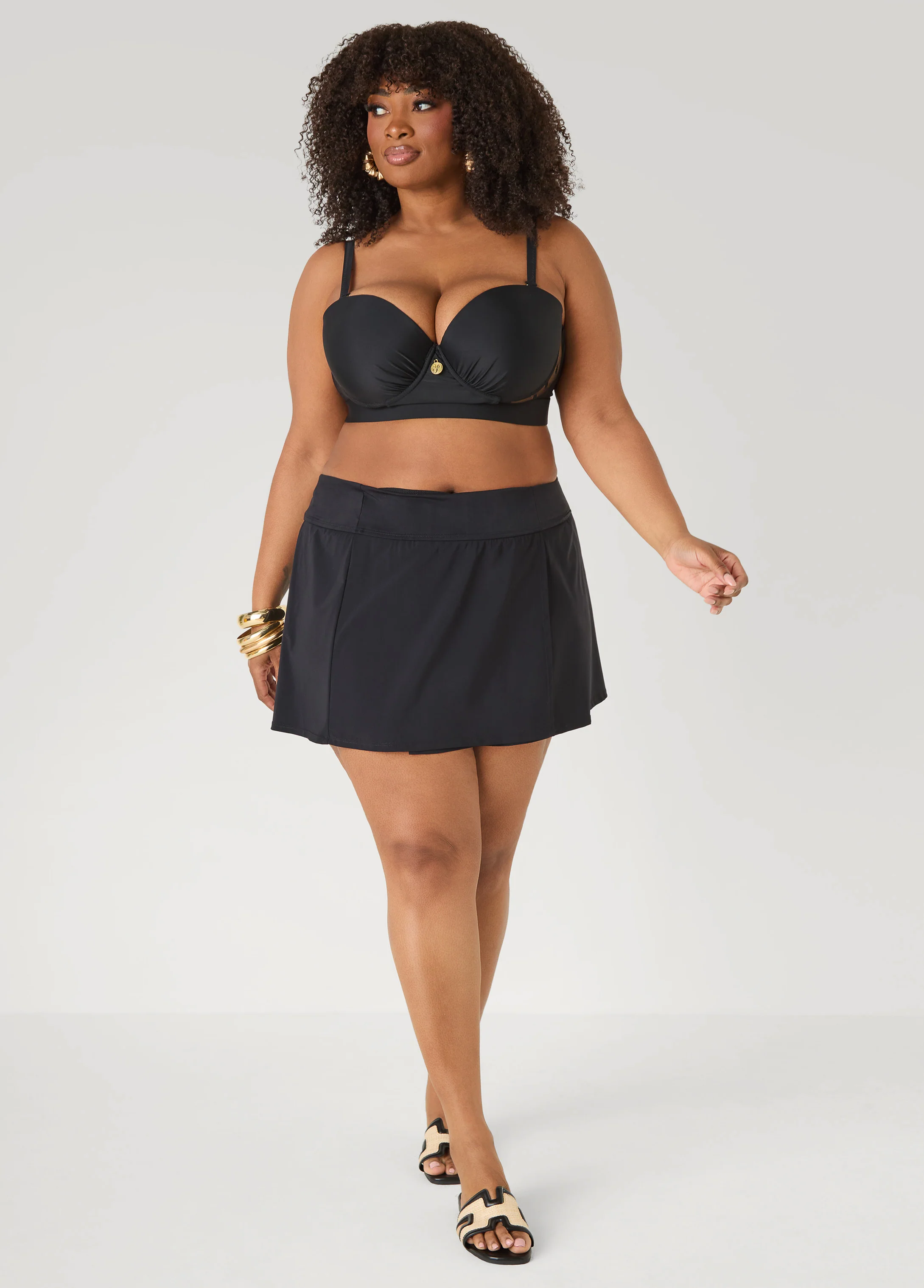 High Waist Swim Skort - Image 3