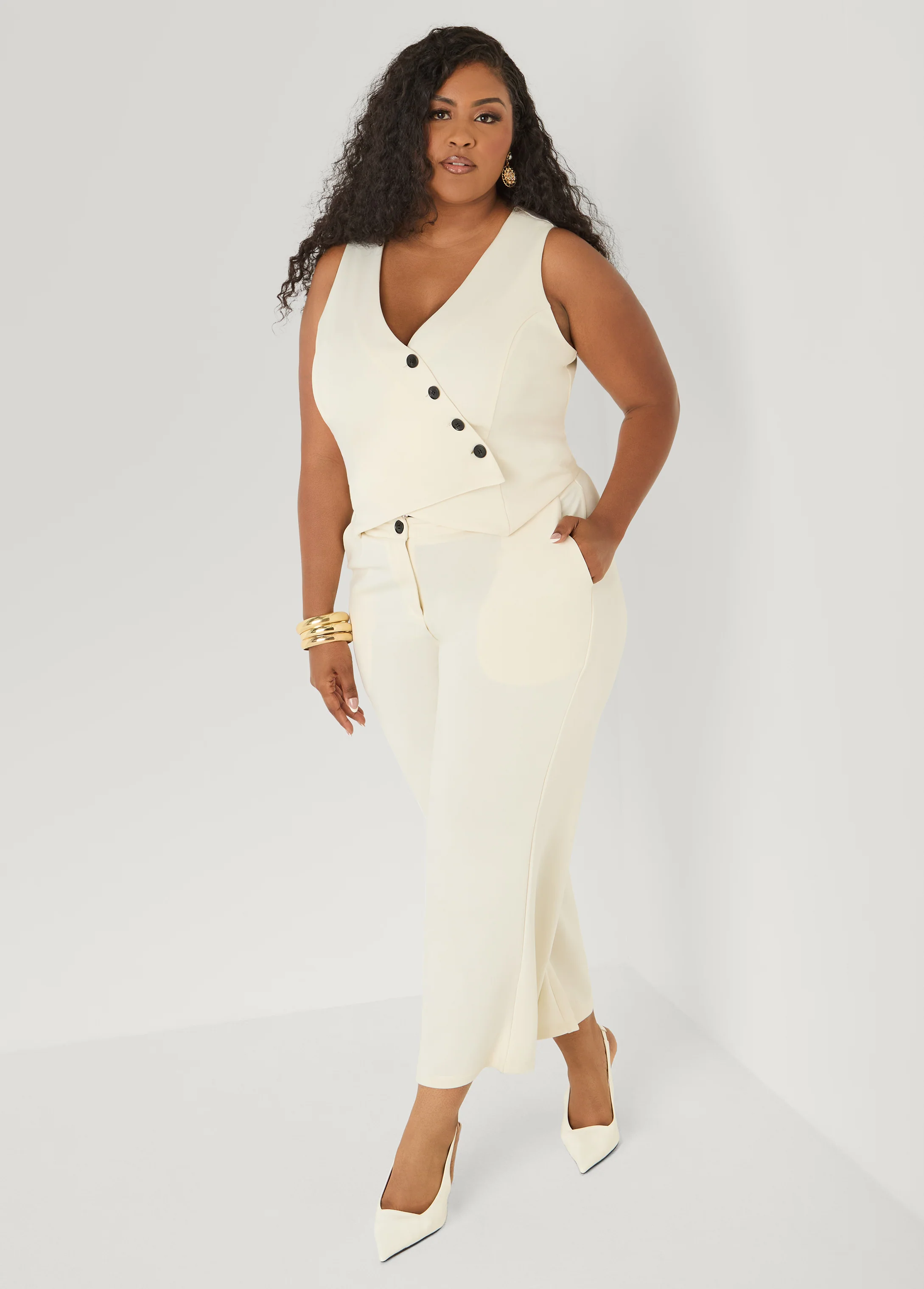 Vest Wide Leg Jumpsuit - Image 3