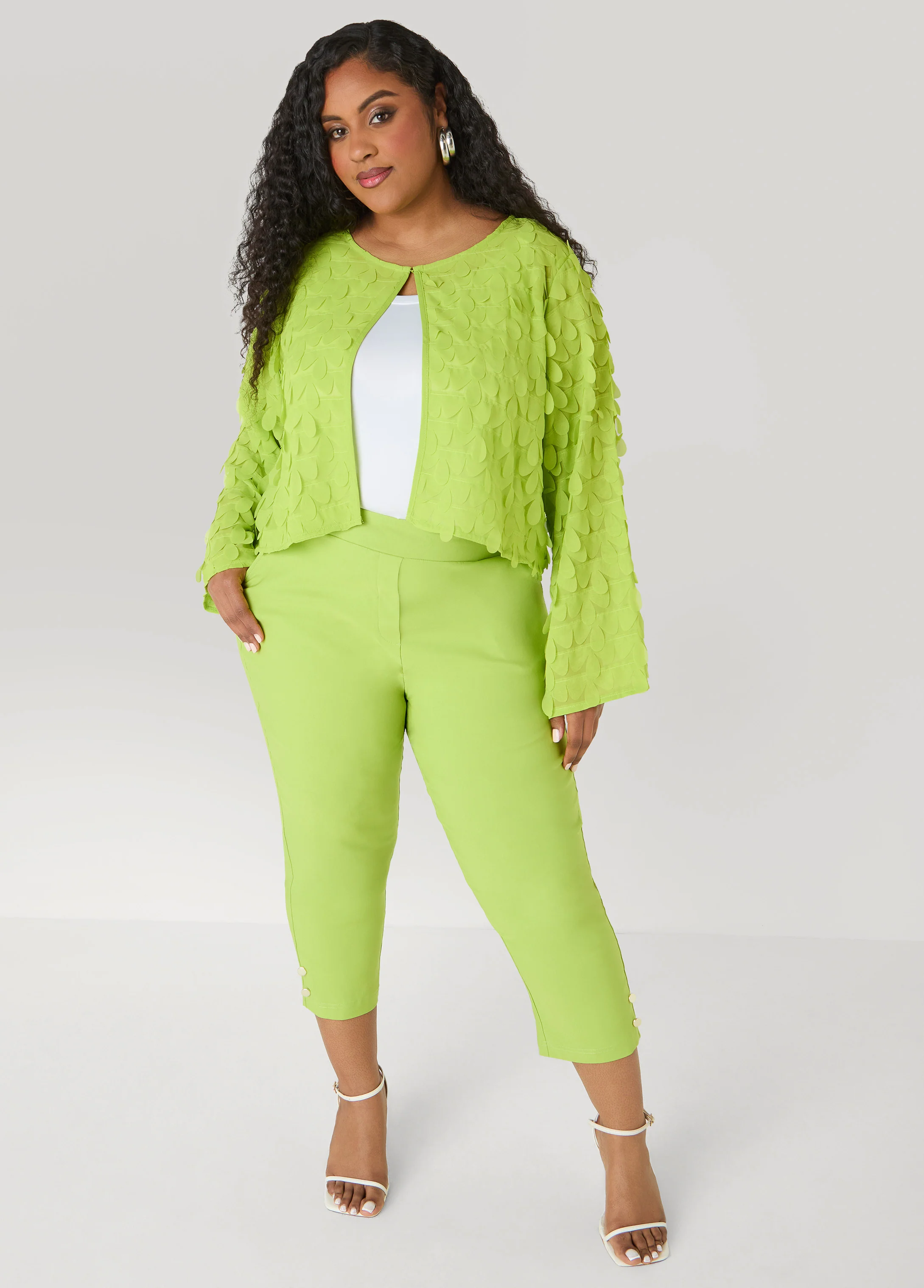 Cropped Petal Jacket - Image 3