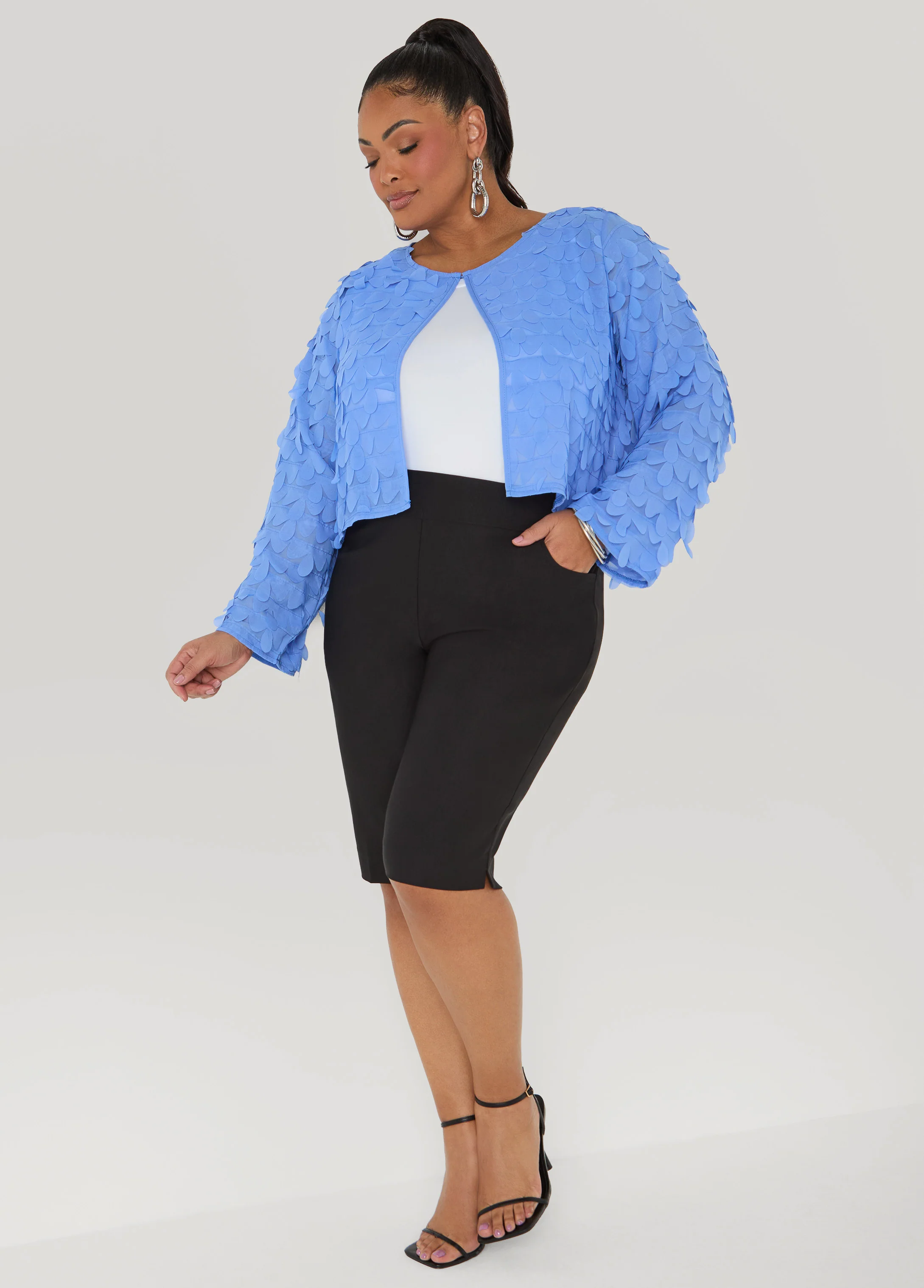 Cropped Petal Jacket - Image 6