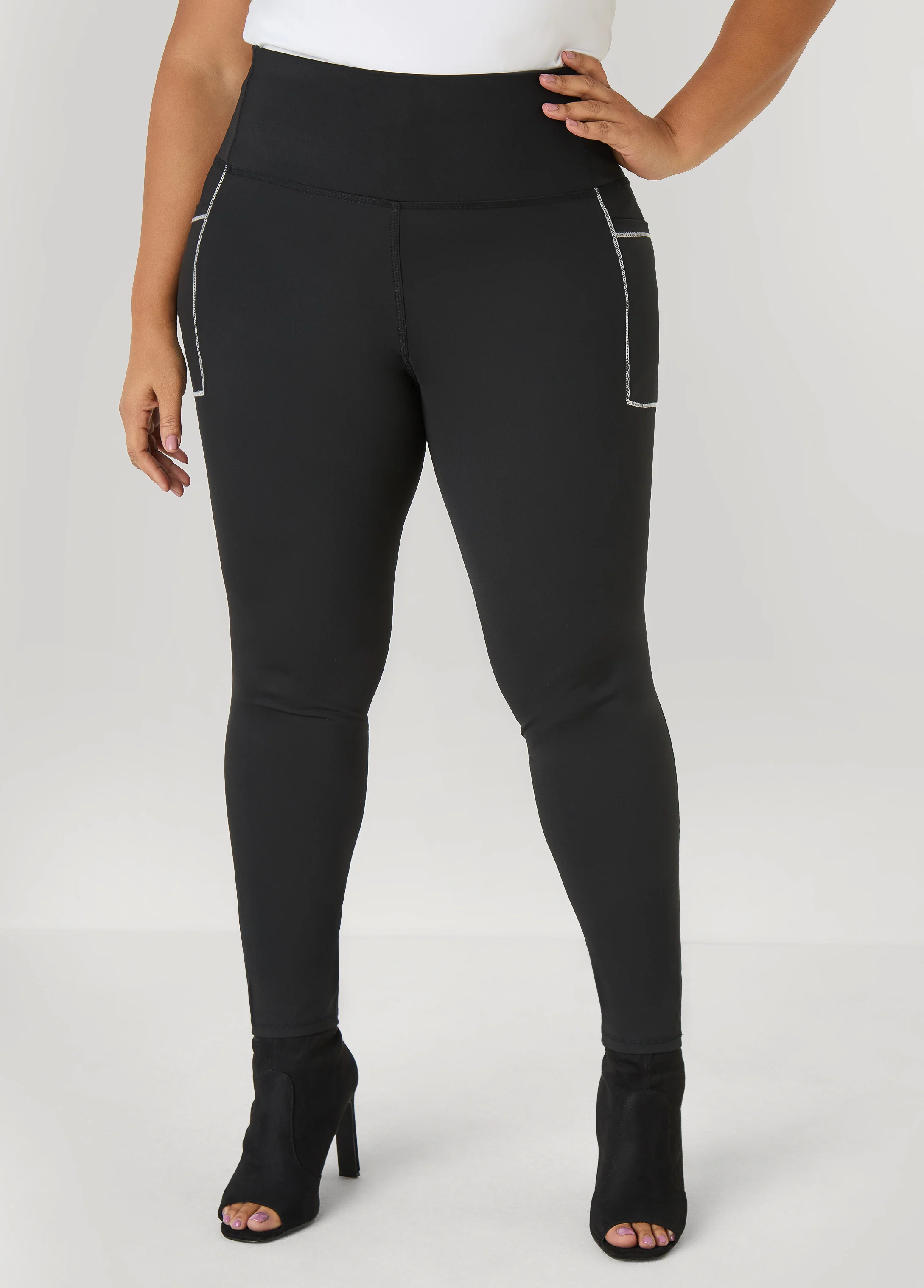 Piped High Waist Leggings - Image 4
