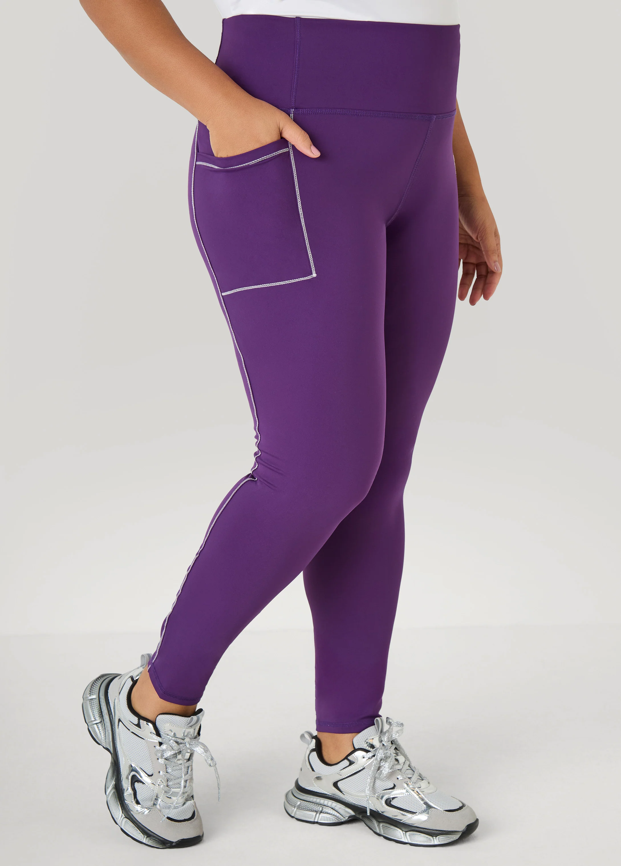 Piped High Waist Leggings - Image 7