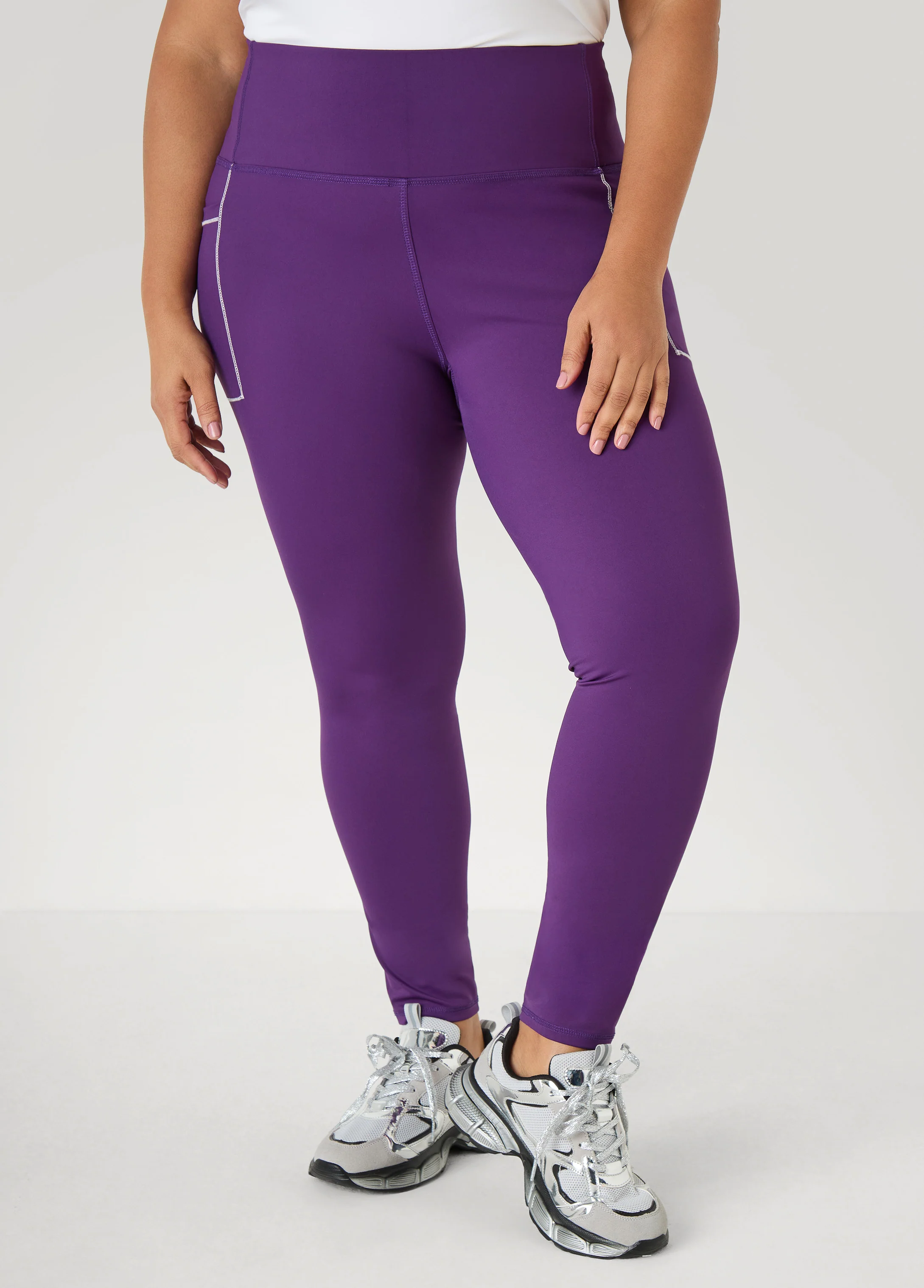 Piped High Waist Leggings - Image 8