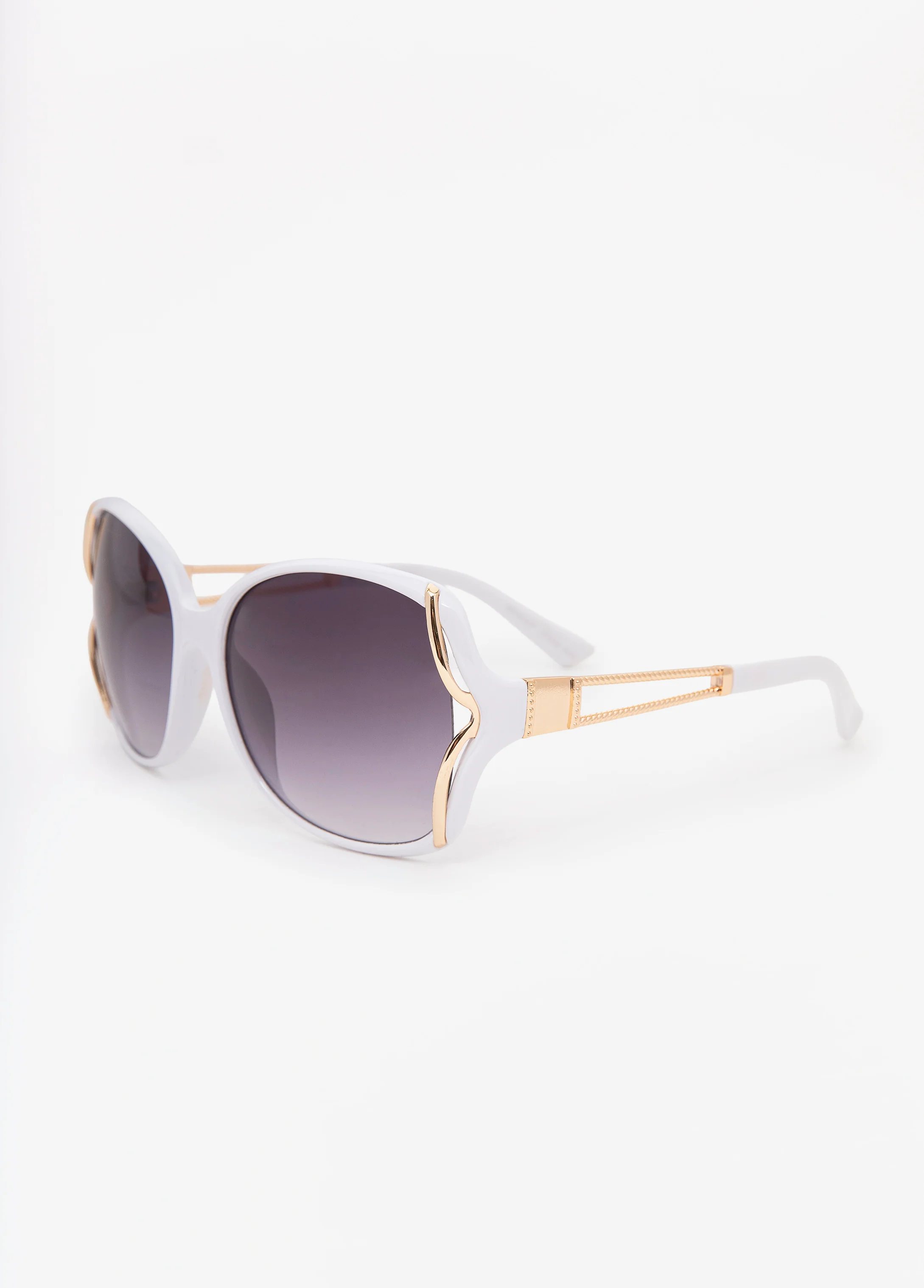 Cutout Round Frame Sunglasses - Image 3