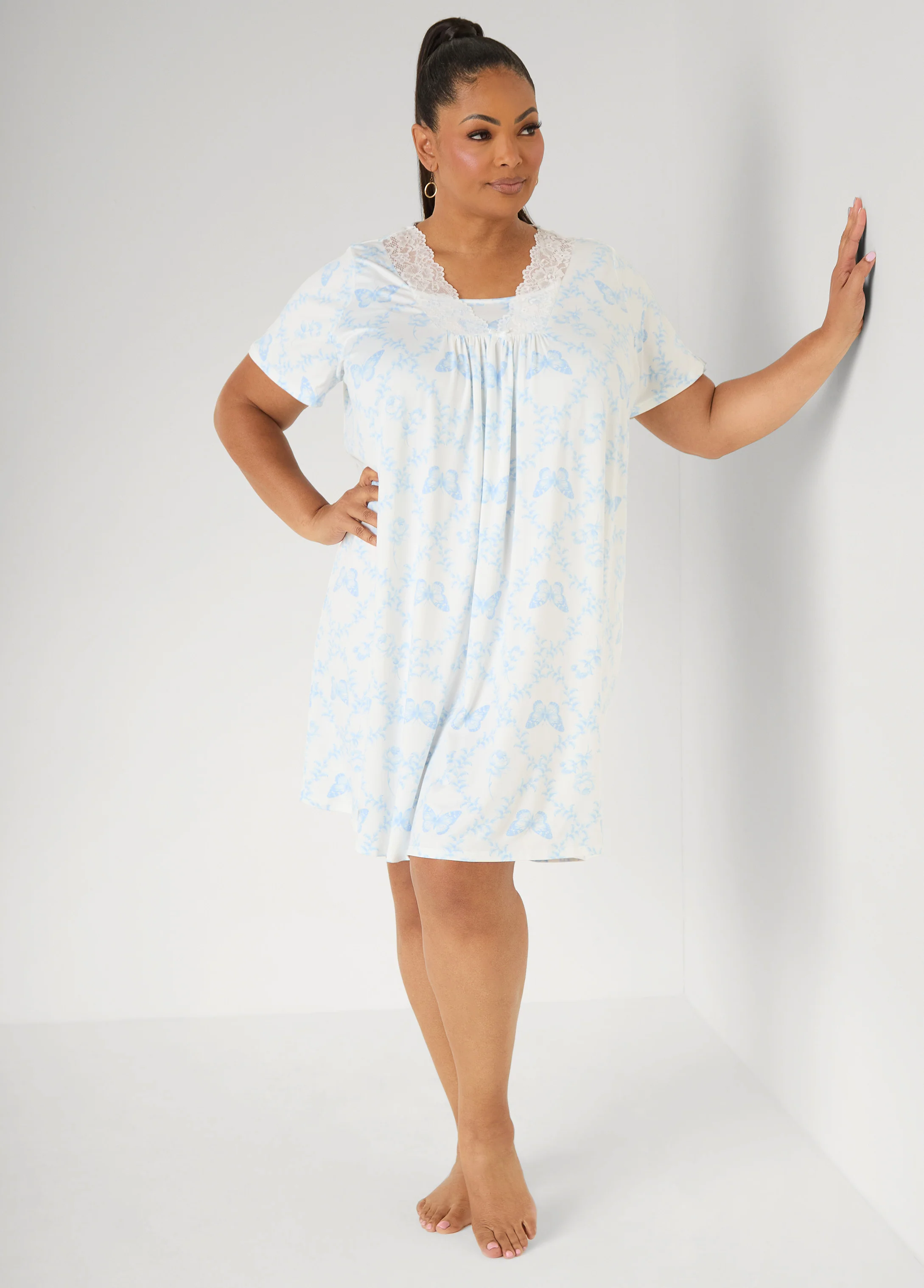 Moon To Noon Butterfly Sleep Dress - Image 3