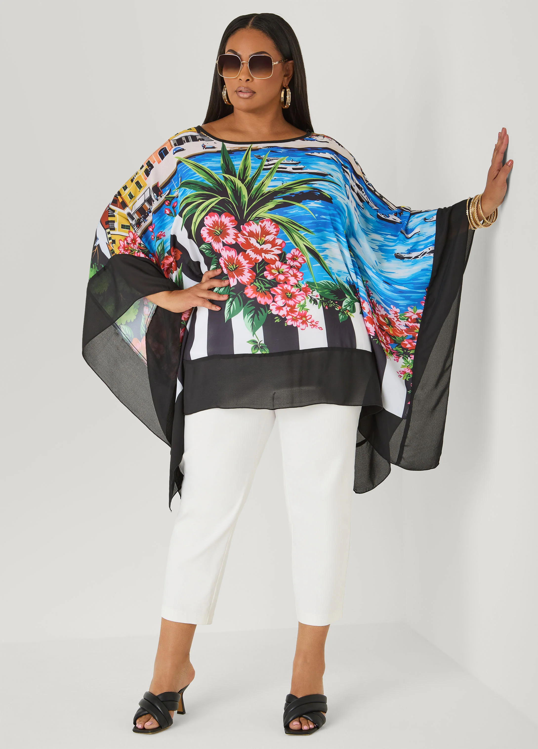 Printed Crepe Tunic - Image 3