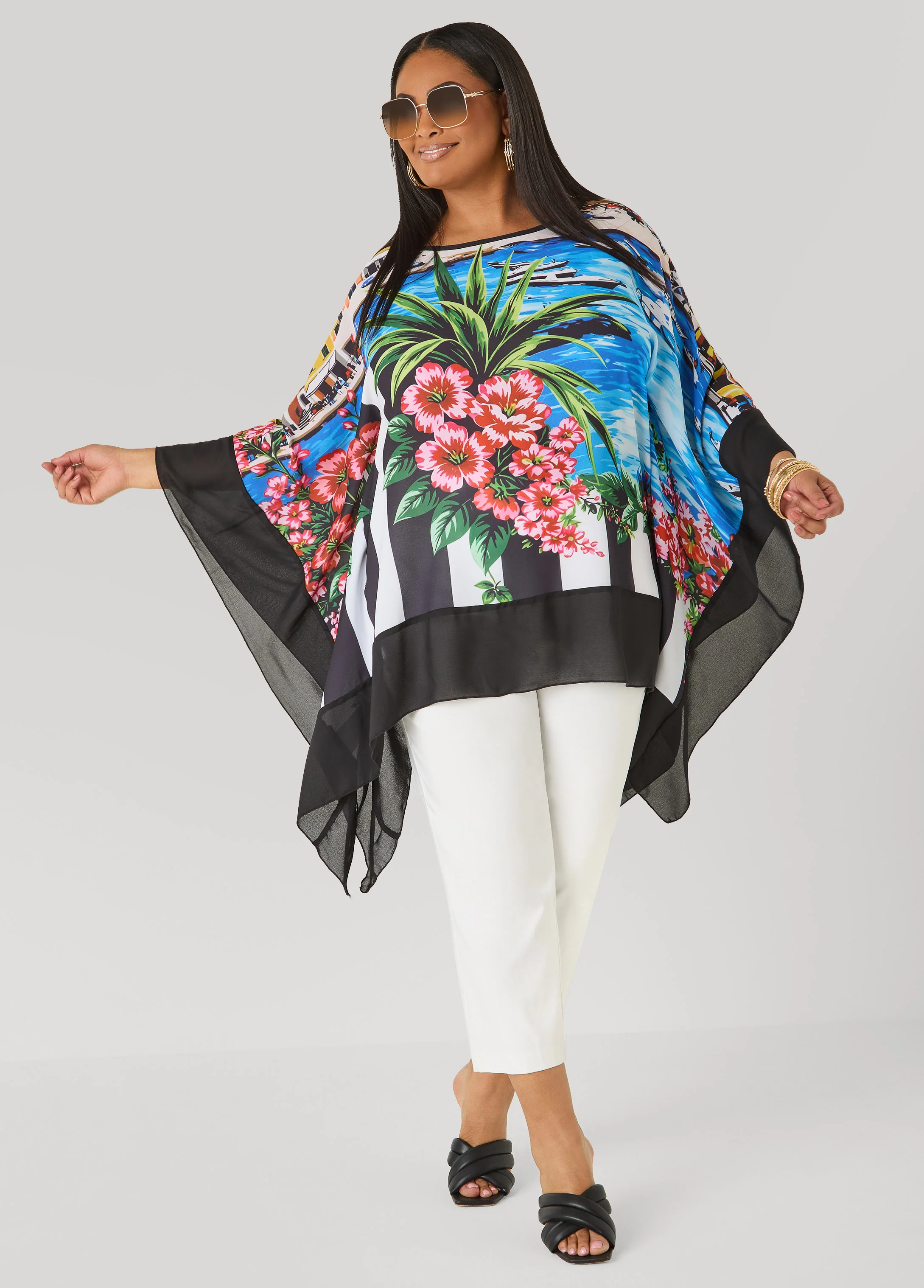Printed Crepe Tunic - Image 4