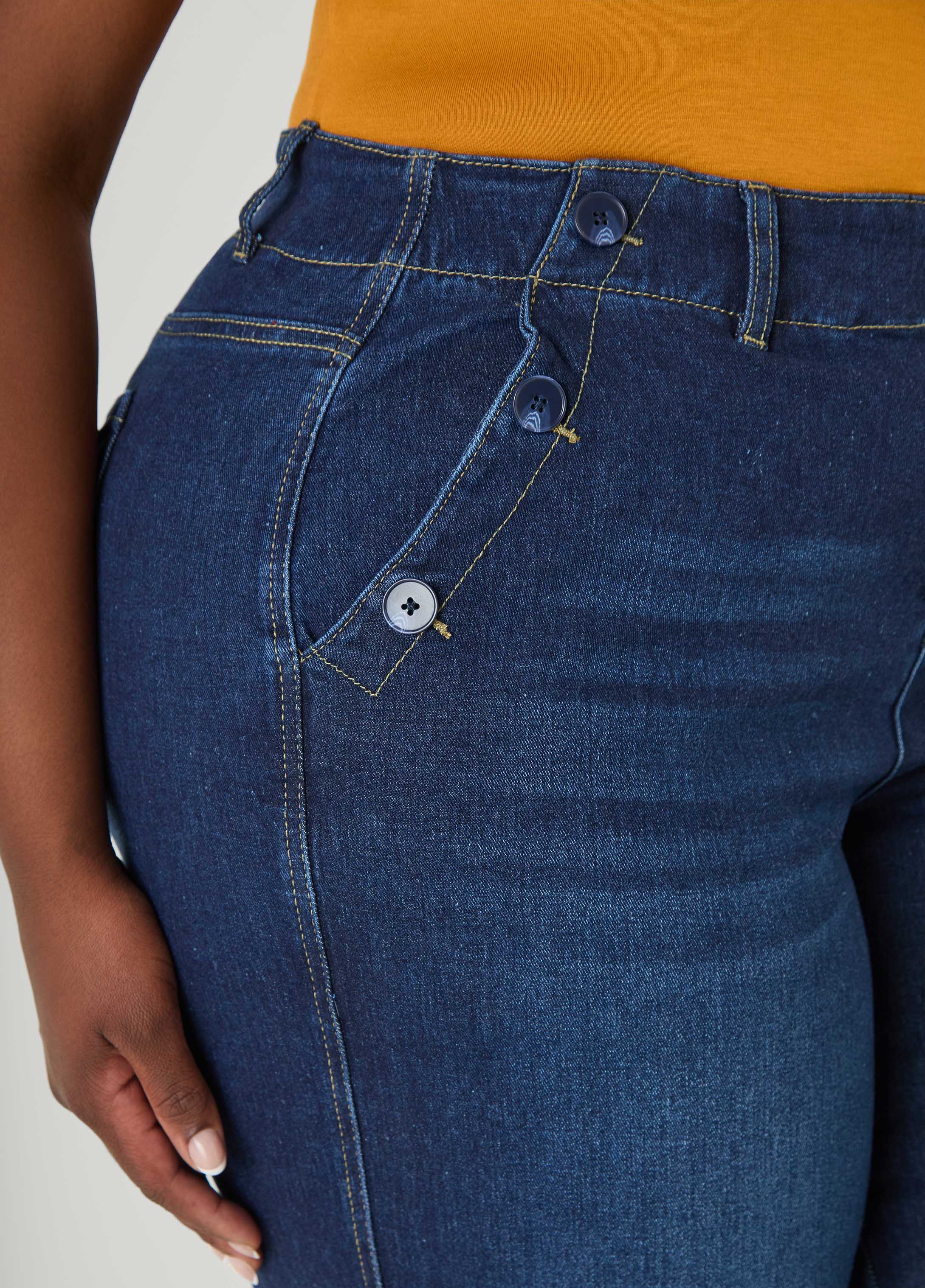 Denim Sailor Capris - Image 4