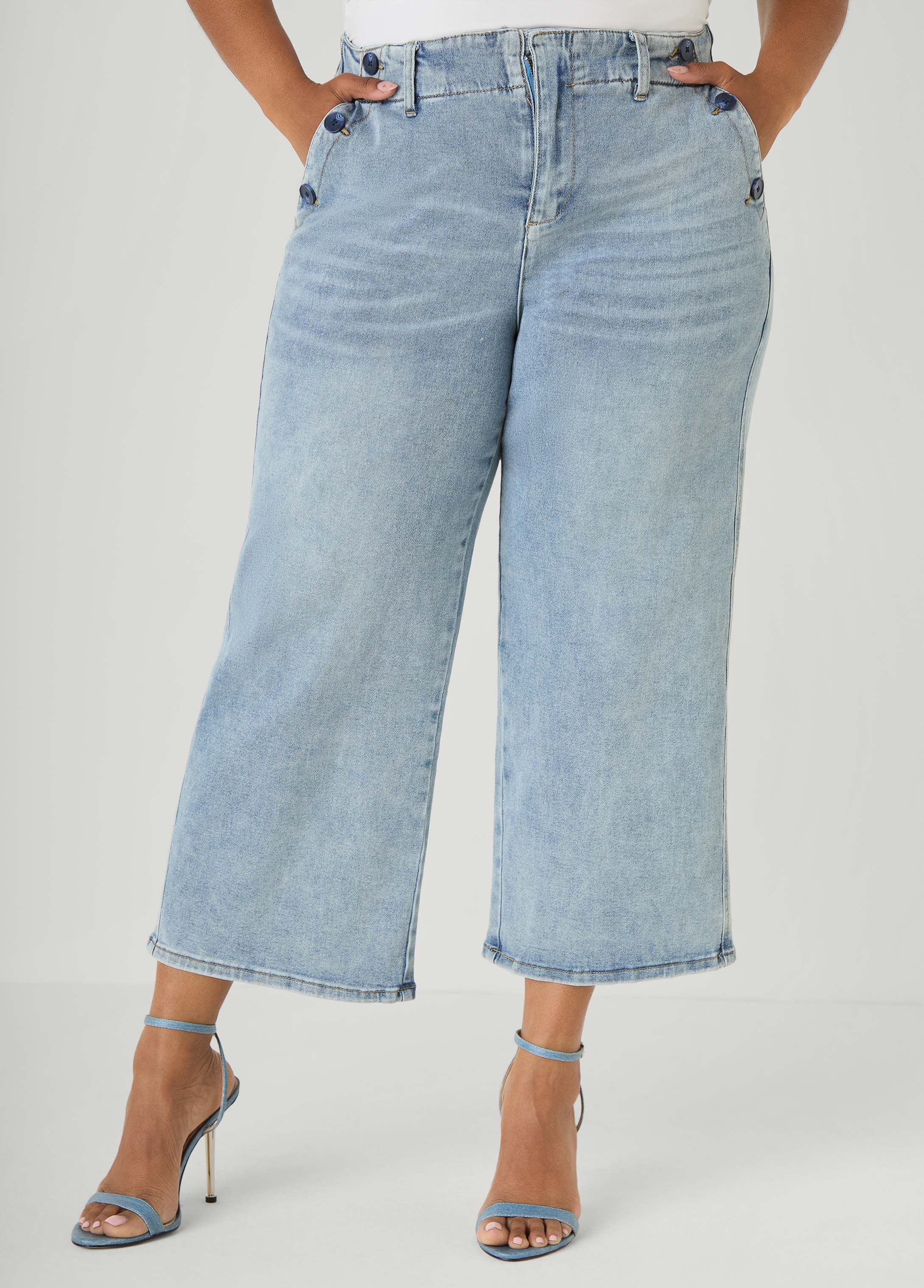 Denim Sailor Capris - Image 5