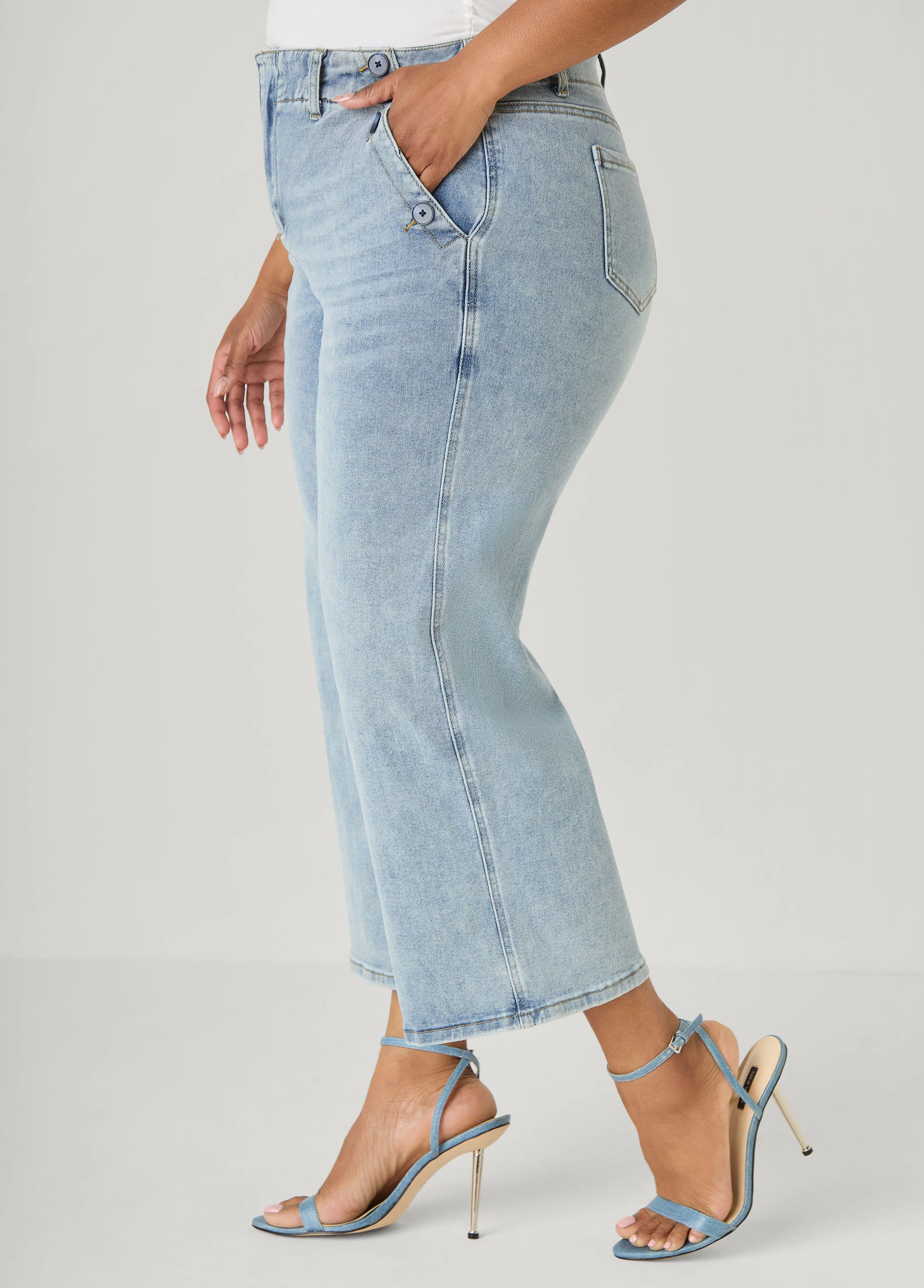 Denim Sailor Capris - Image 9