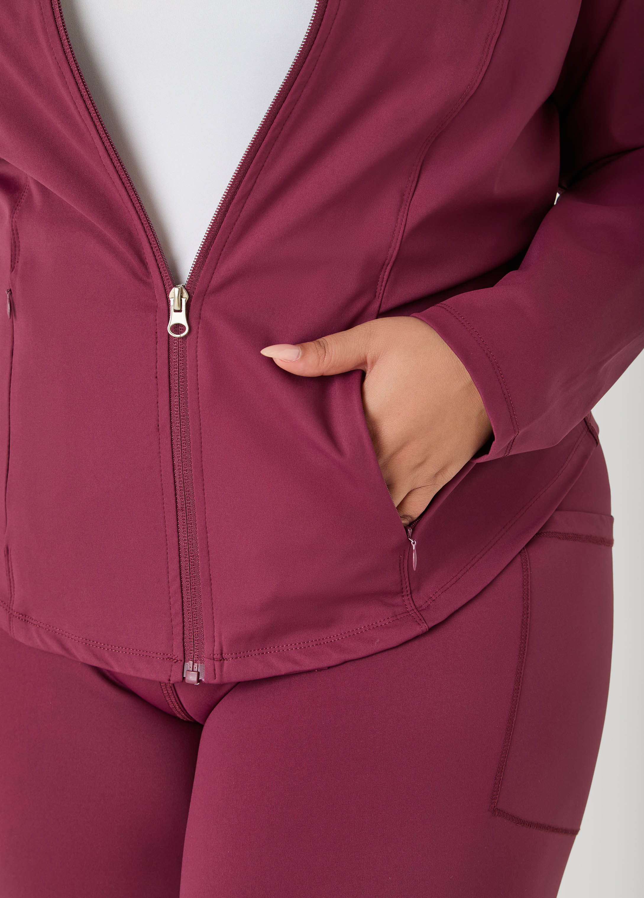 Zip Front Athletic Jacket - Image 7